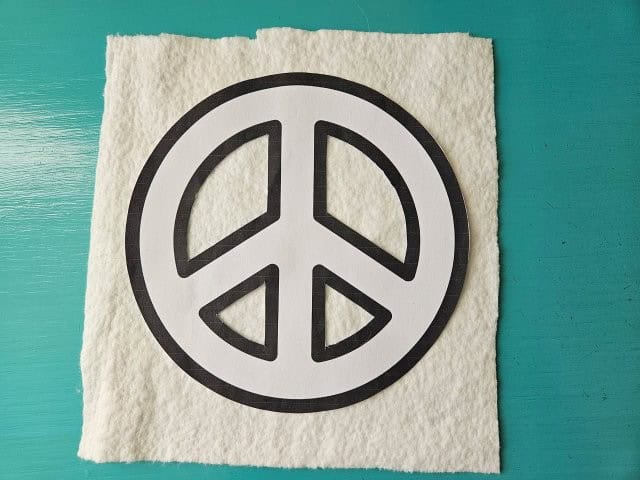 Place the peace sign on batting