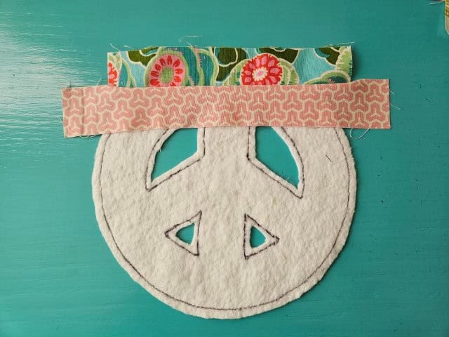 Open back up and finger press the seam